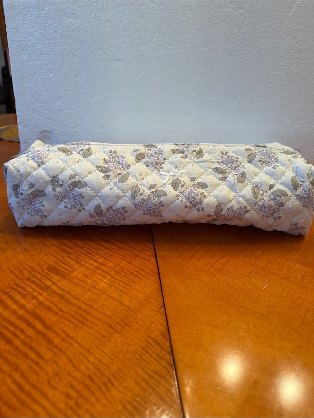 New Moon Nude Handmade Lilac pattern Quilted hair tool bag Pouch - Picture 2 of 9